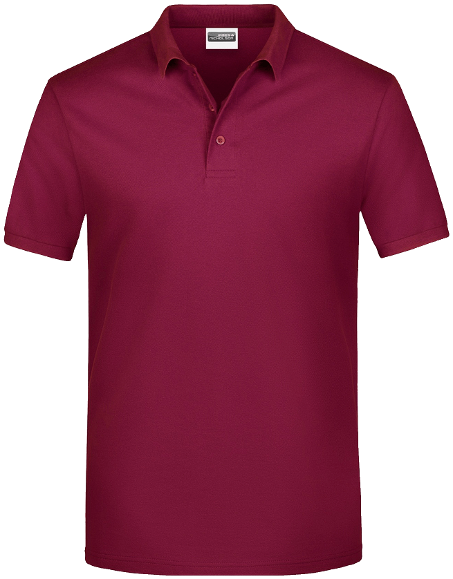 JN Basic Poloshirt, 3XL, weinrot