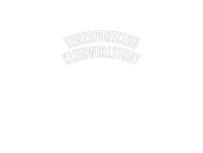Vereinsname Tanzsportclub Kleinwallstadt, 8,0 cm, weiß/weiß