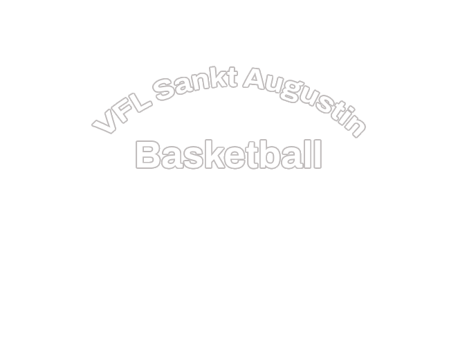 Vereinsname Sankt Augustin Basketball, 8,0 cm, weiß