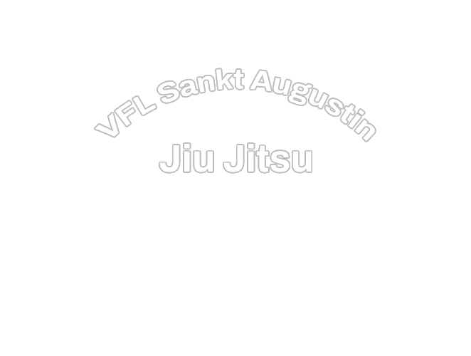 Vereinsname Sankt Augustin Jiu Jitsu, 8,0 cm, weiß