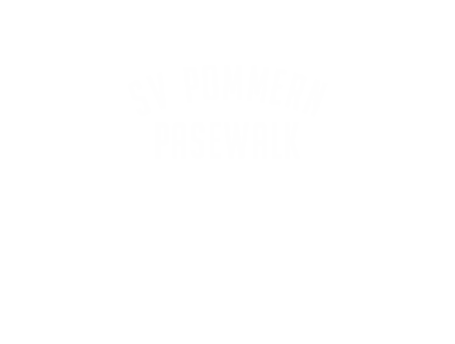 Vereinsname SV Pommern Pasewalk, 8,0 cm, weiß