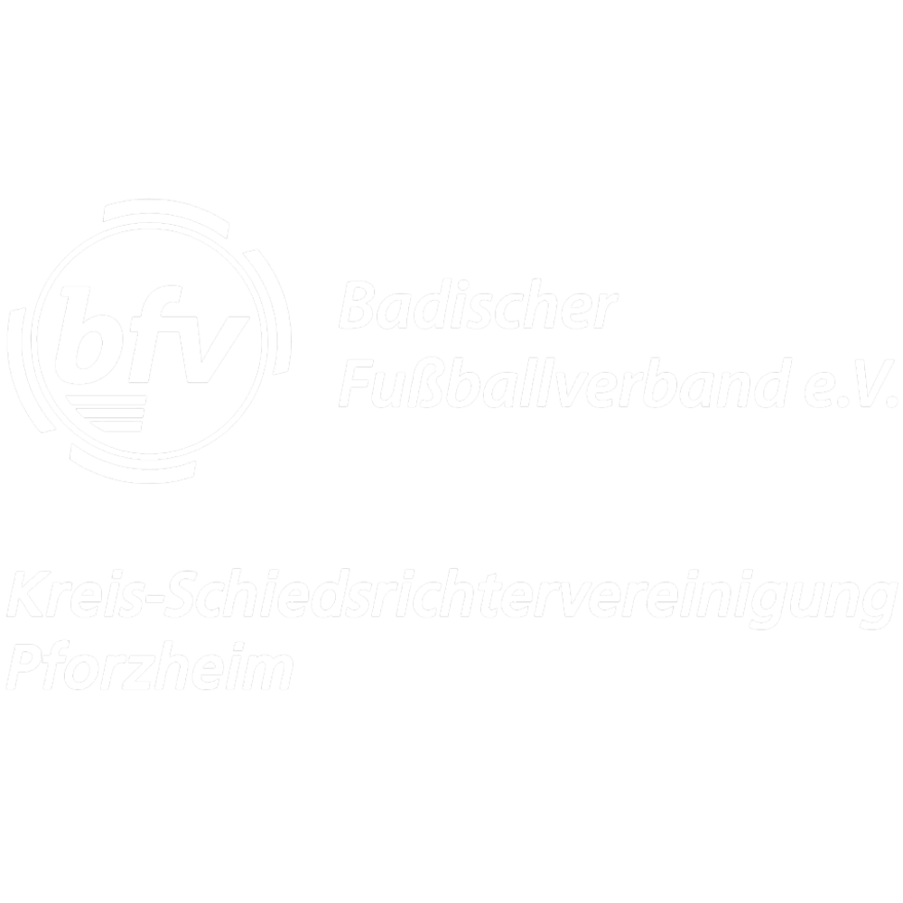Vereinslogo Badischer FV Kreis Pforzheim, 8,0 cm, weiß