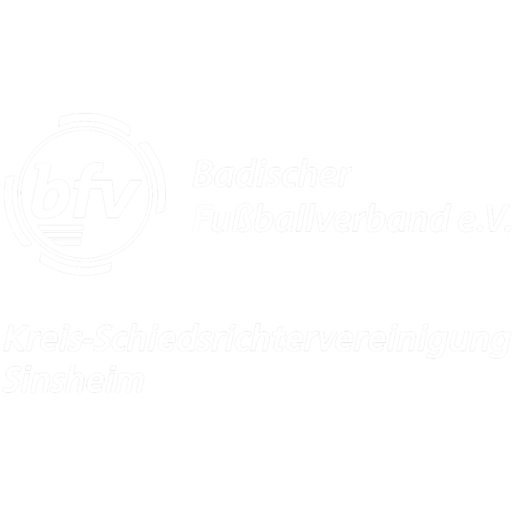 Vereinslogo Badischer FV Kreis Sinsheim, 8,0 cm, weiß