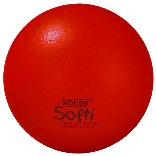 Volley Schaumstoffball Soft, 16,0 cm, rot