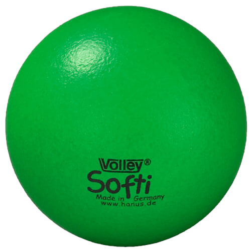 Volley Schaumstoffball Soft, 16,0 cm, grün