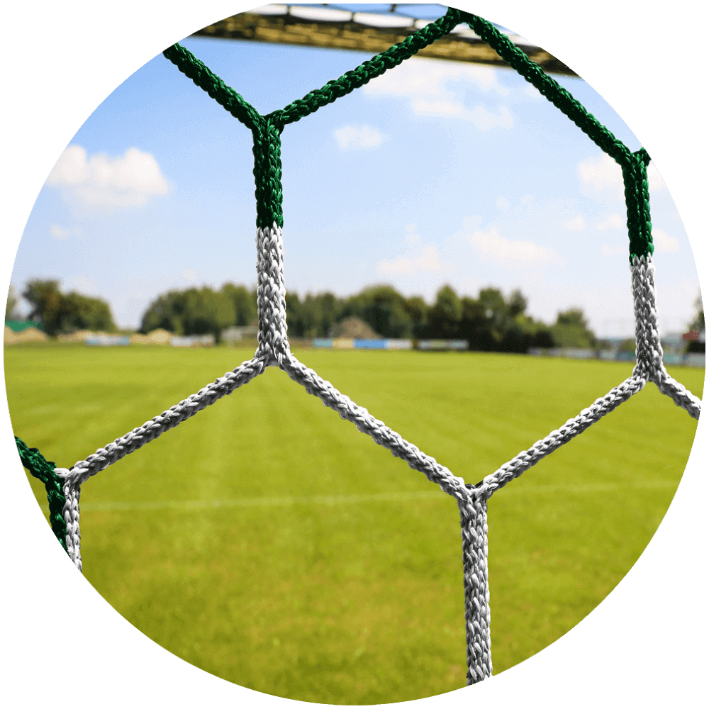 Tornetz-Paar 7,32x2,44 m(3,5 mm), Paar, grün/weiß