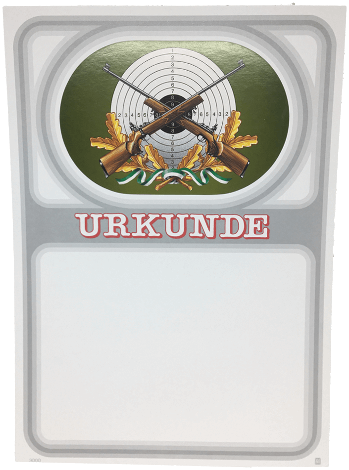 Urkunde 21 x 30 cm