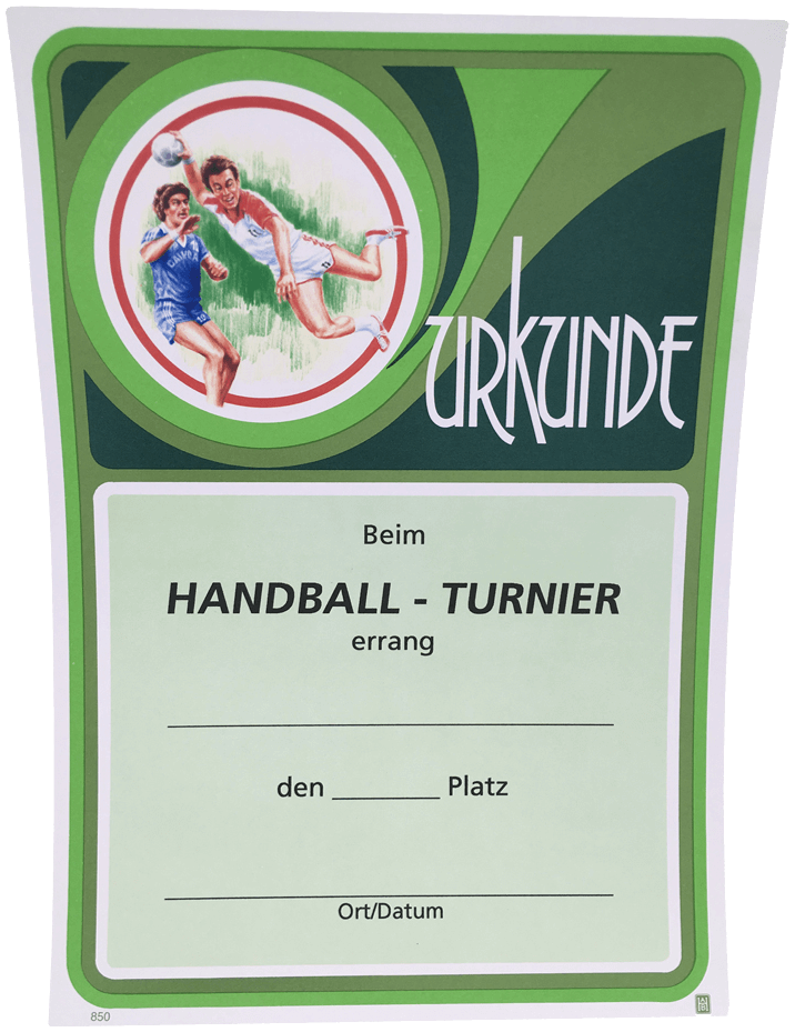 Urkunde 21 x 30 cm mit Text