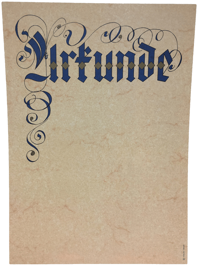 Urkunde 21 x 30 cm | 41600