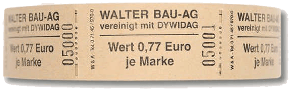 Rollen-Wertmarken neutral