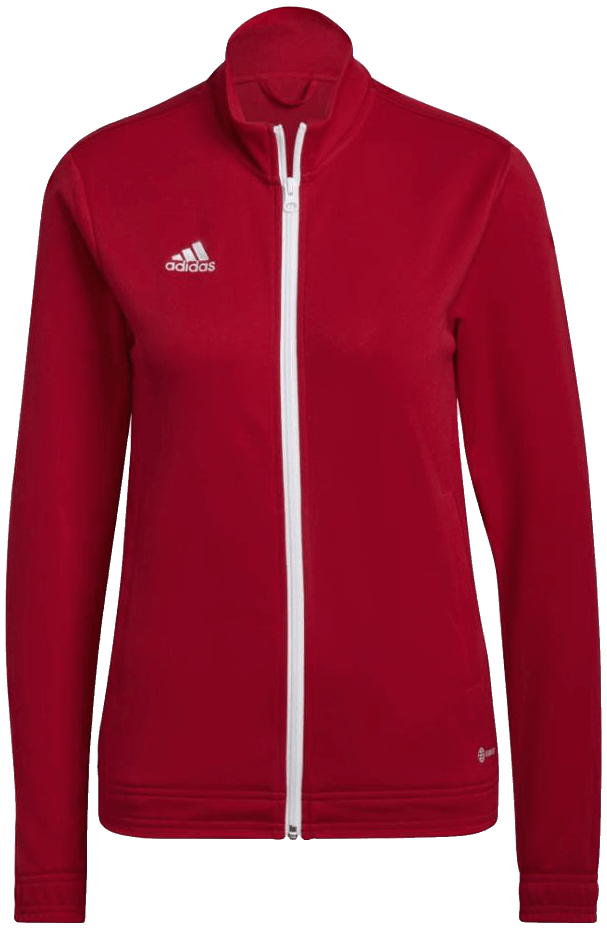 adidas Entrada 22 Trainingsjacke Damen, S, rot/weiß