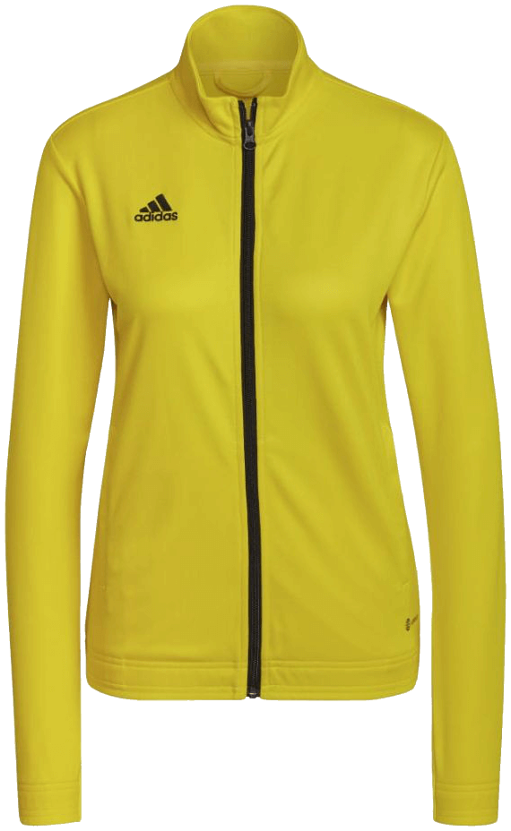 adidas Entrada 22 Trainingsjacke Damen, XL, gelb/schwarz