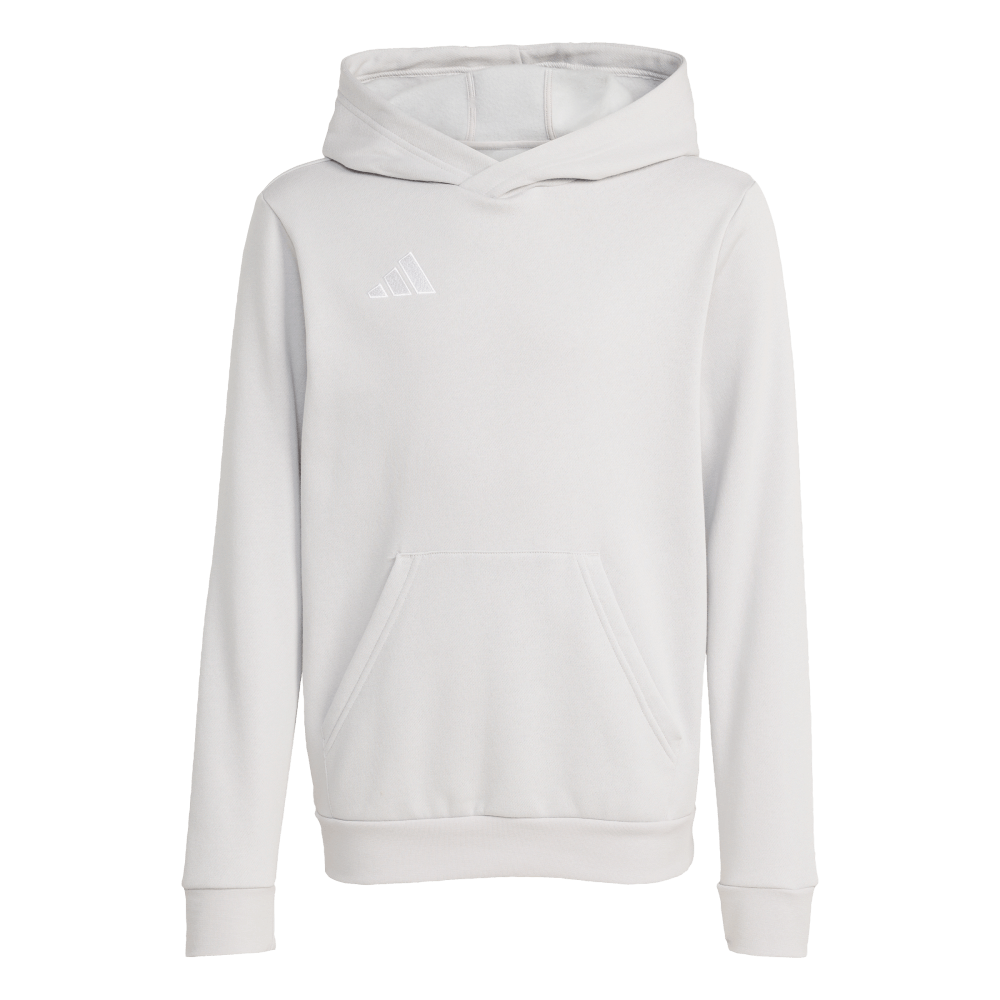 adidas Entrada 26 Hoodie, 176, hellgrau/weiß