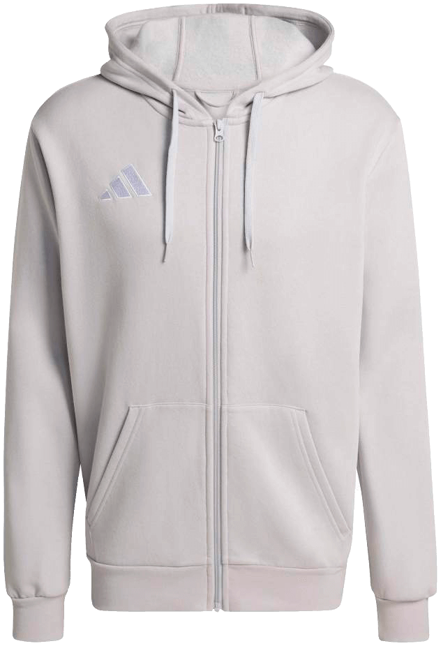 adidas Entrada 26 Kapuzenjacke, 3XL, hellgrau/weiß