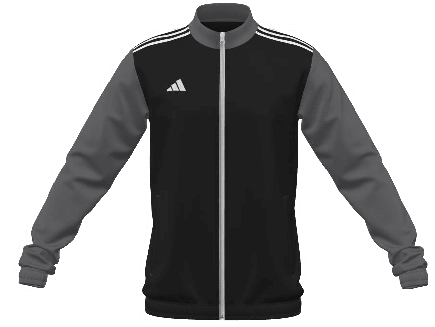 adidas Entrada Trainingsjacke miTeam, L, schwarz