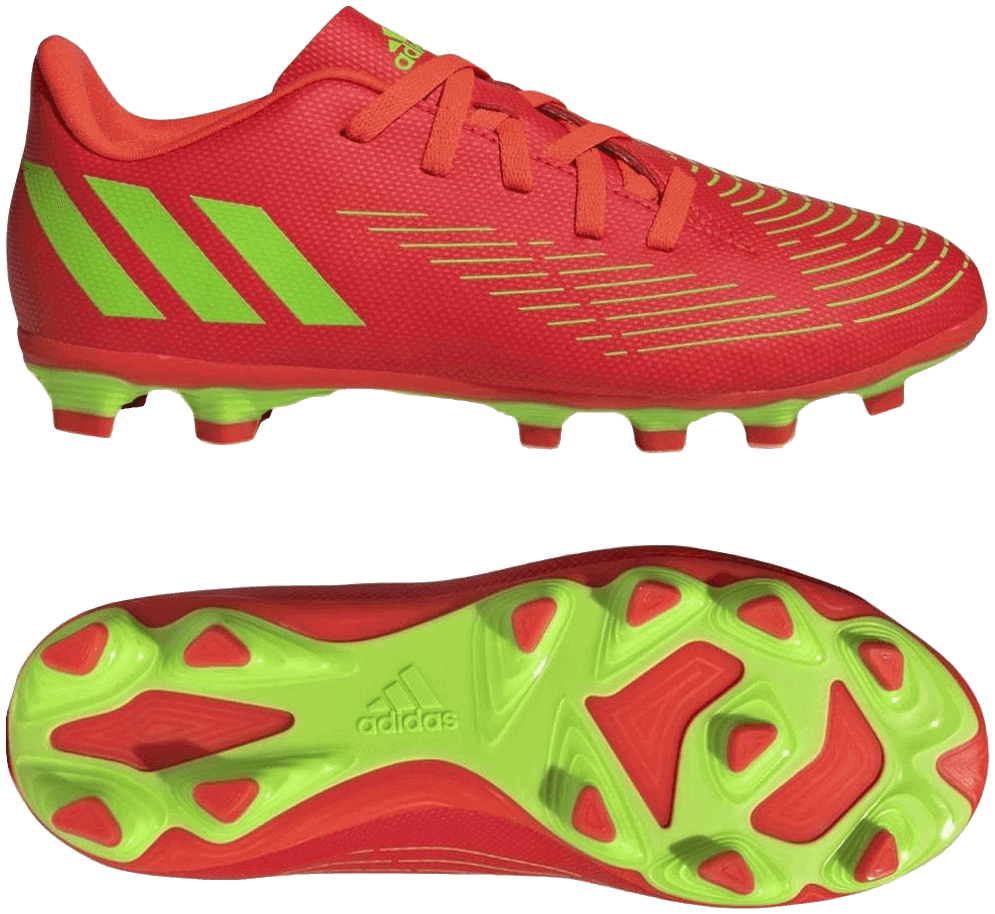 Adidas Fußballschuh Predator Edge.4 FG (FxG) orange neogrün