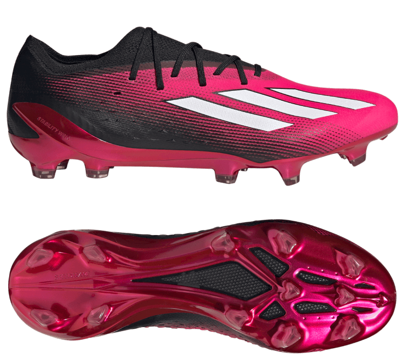 adidas Fußballschuh X Speedportal.1 FG pink schwarz weiß