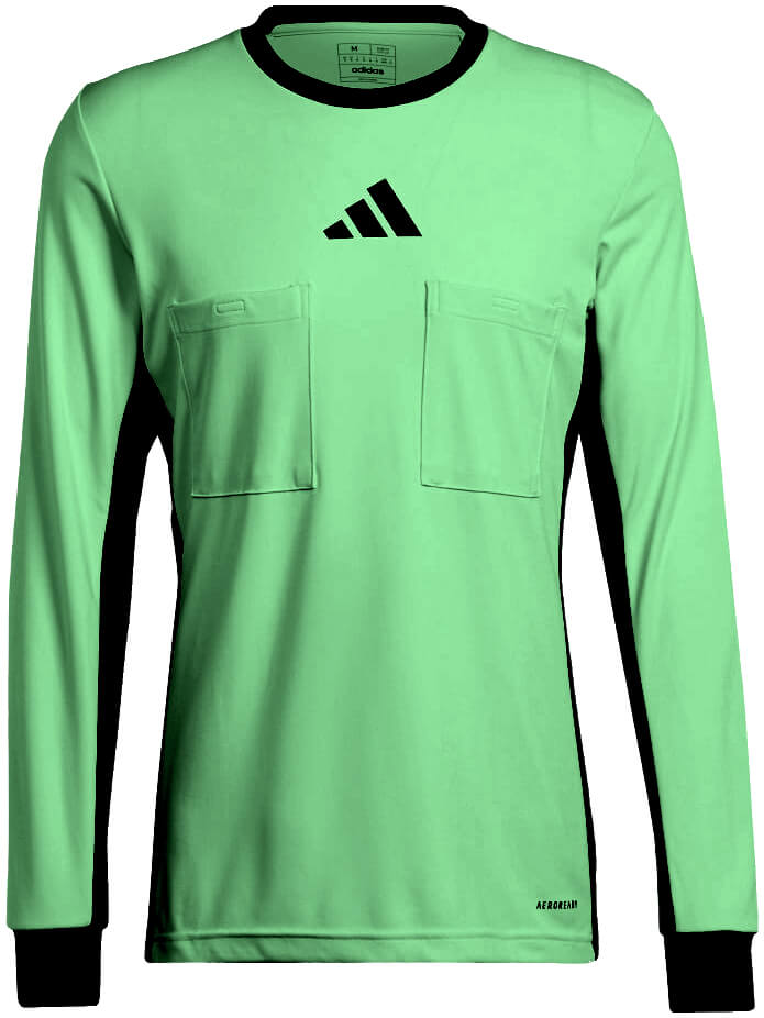 adidas Langarm Schiedsrichtertrikot Referee 24, 2XL, grün/hellgrün