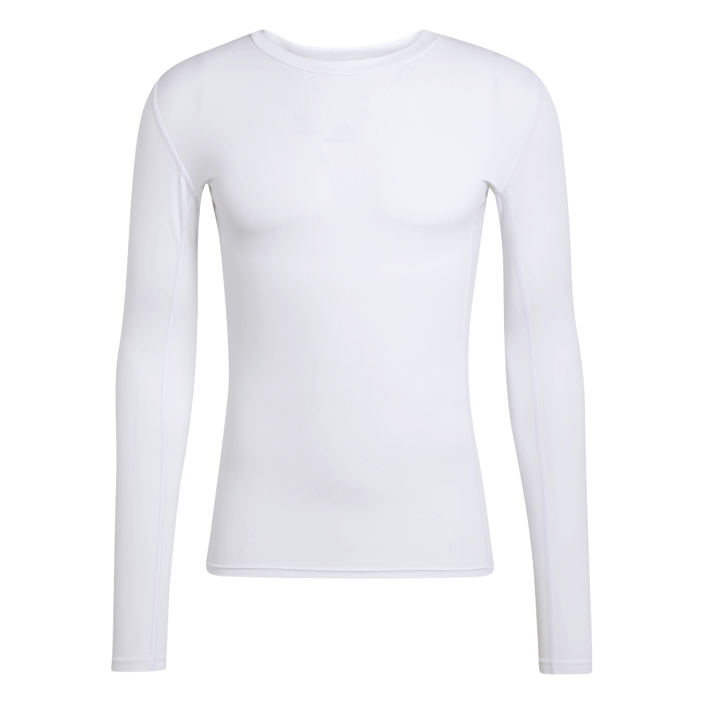 adidas Longsleeve Funktionsshirt Techfit, 5XL, weiß/schwarz