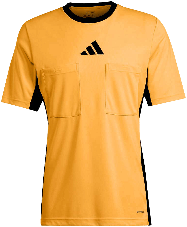 adidas Schiedsrichter Trikot Referee 24, 3XL, hellorange/schwarz