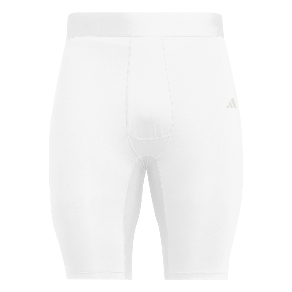 adidas Short Tights Techfit, 3XL, weiß/schwarz