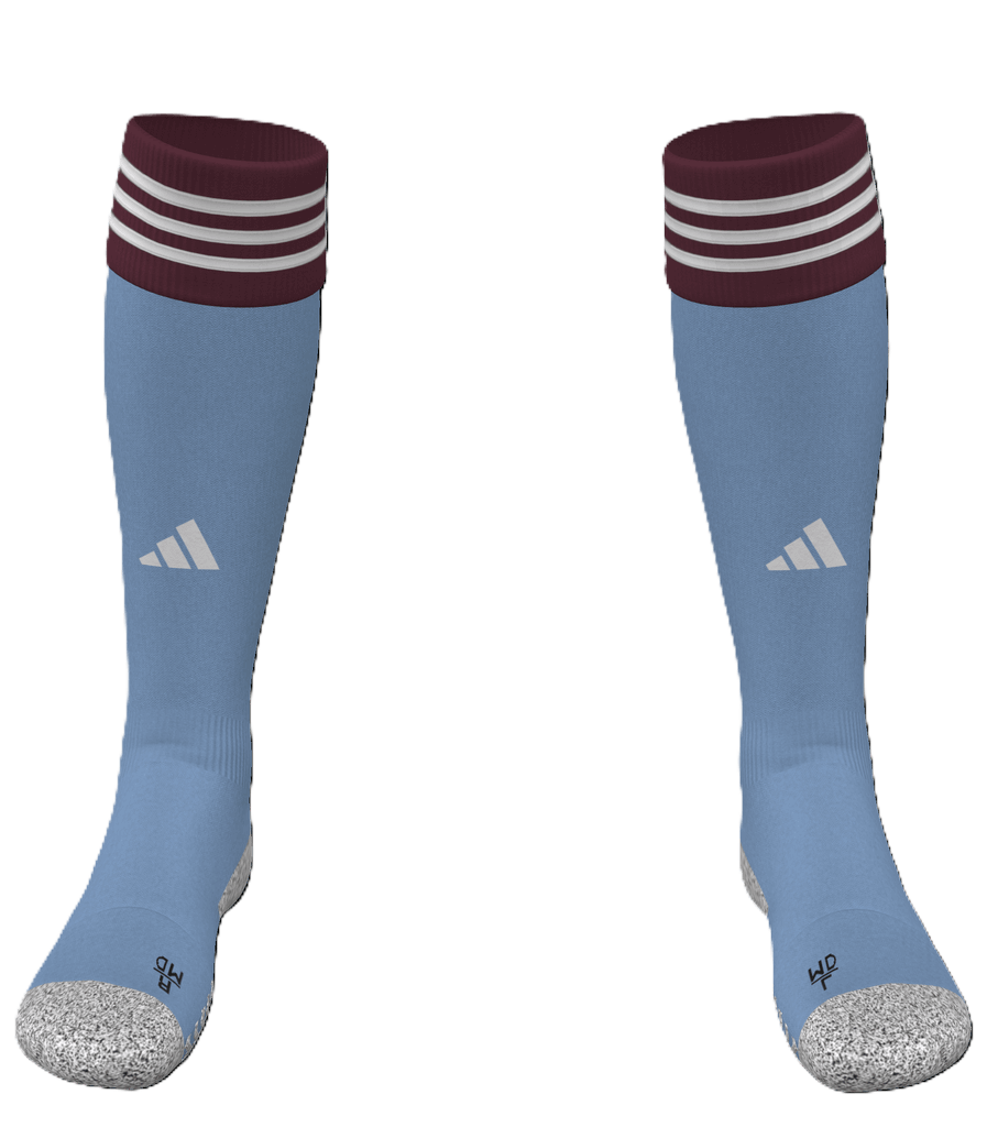 adidas Sockenstutzen miTeam miAdisock 23, 46-48, hellblau/weinrot