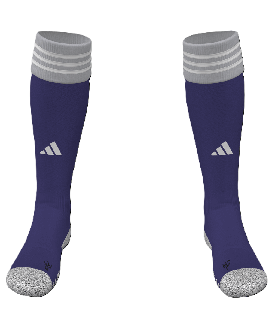 adidas Sockenstutzen miTeam miAdisock 23, 46-48, lila/hellgrau/weiß