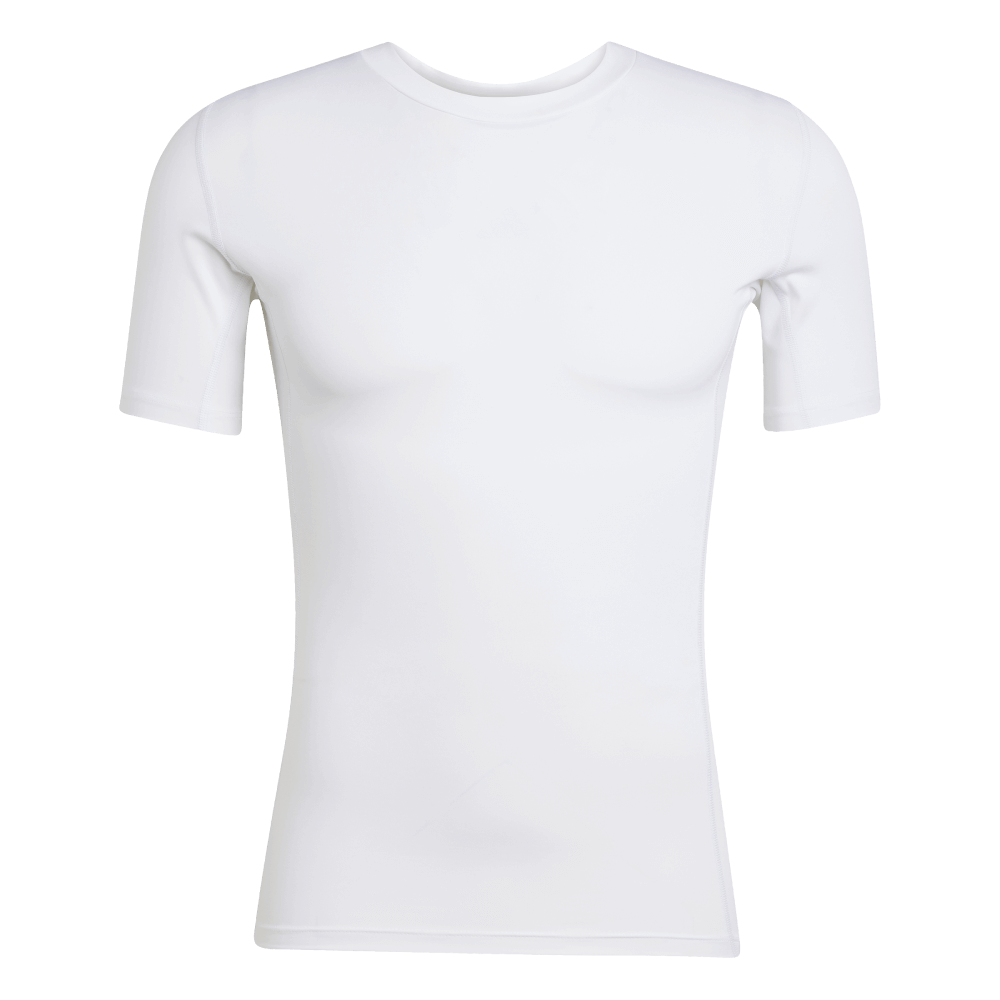 adidas T-Shirt Techfit, 4XL, weiß/schwarz