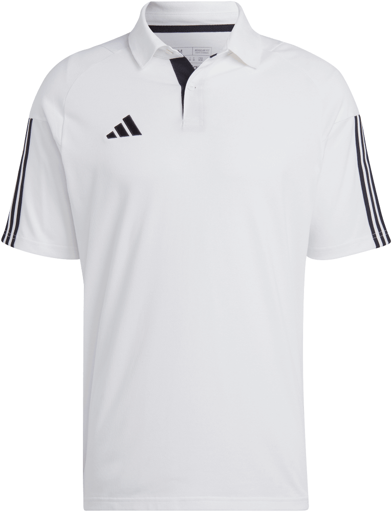 adidas Tiro 23 Competition Poloshirt, M, weiß/schwarz