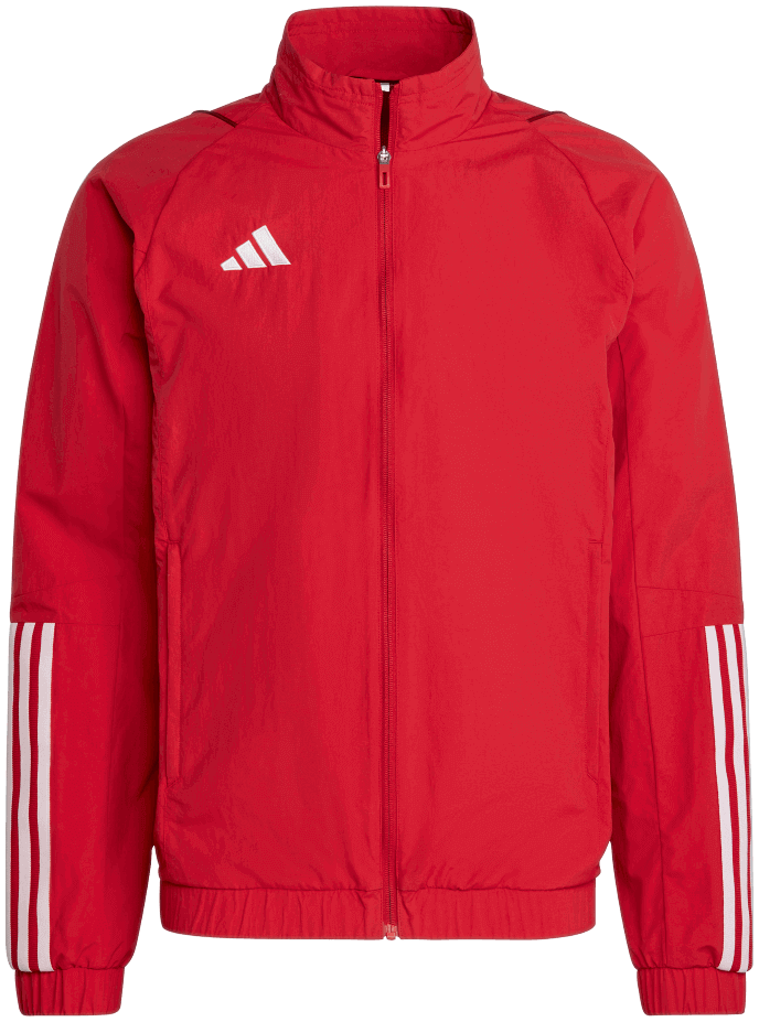 adidas Tiro 23 Competition Präsentationsjacke, 152, rot/weiß