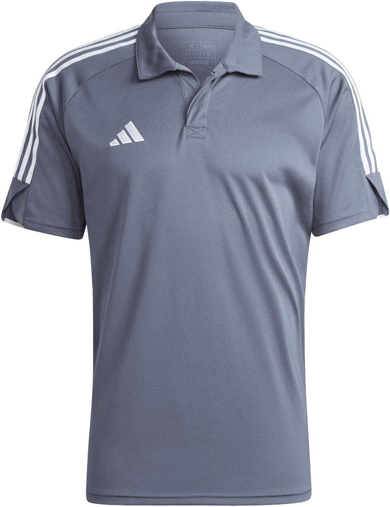 adidas Tiro 23 League Poloshirt, S, grau/weiß