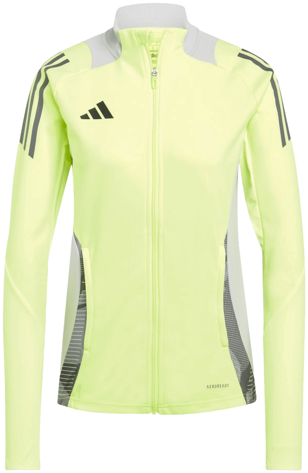 adidas Tiro 24 Competition Damen Trainingsjacke, L, gelb/grau