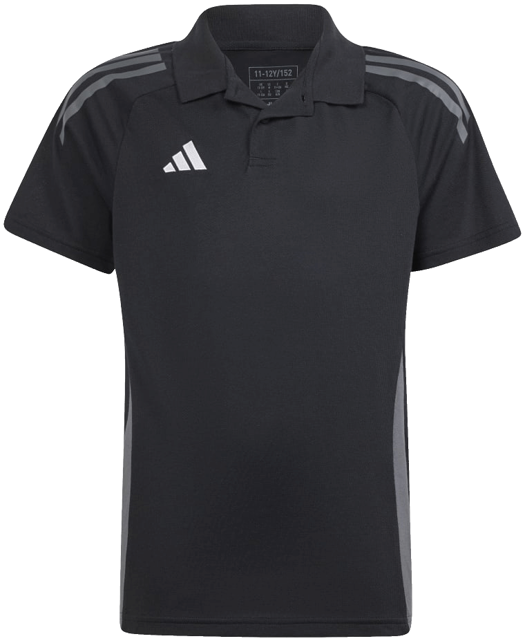 adidas Tiro 24 Competition Poloshirt, 140, schwarz/grau
