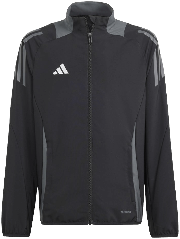 adidas Tiro 24 Competition Präsentationsjacke, 164, schwarz/grau