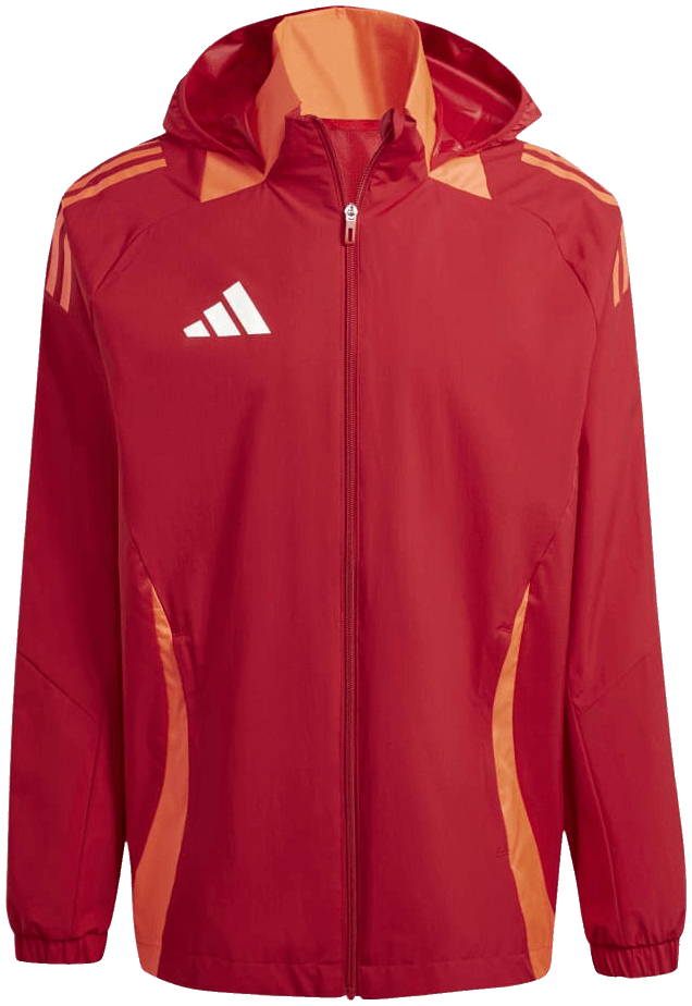 adidas Tiro 24 Competition Regenjacke, 3XL, rot/gelb