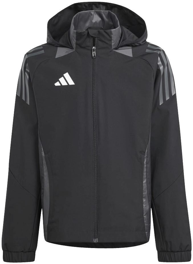 adidas Tiro 24 Competition Regenjacke, 128, schwarz/grau