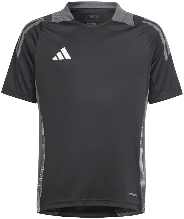 adidas Tiro 24 Competition Trainingstrikot, 164, schwarz/grau
