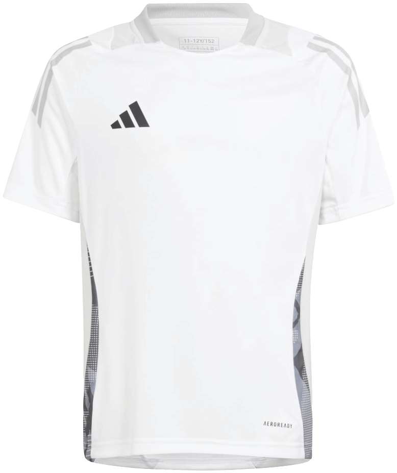 adidas Tiro 24 Competition Trainingstrikot, 140, weiß/grau