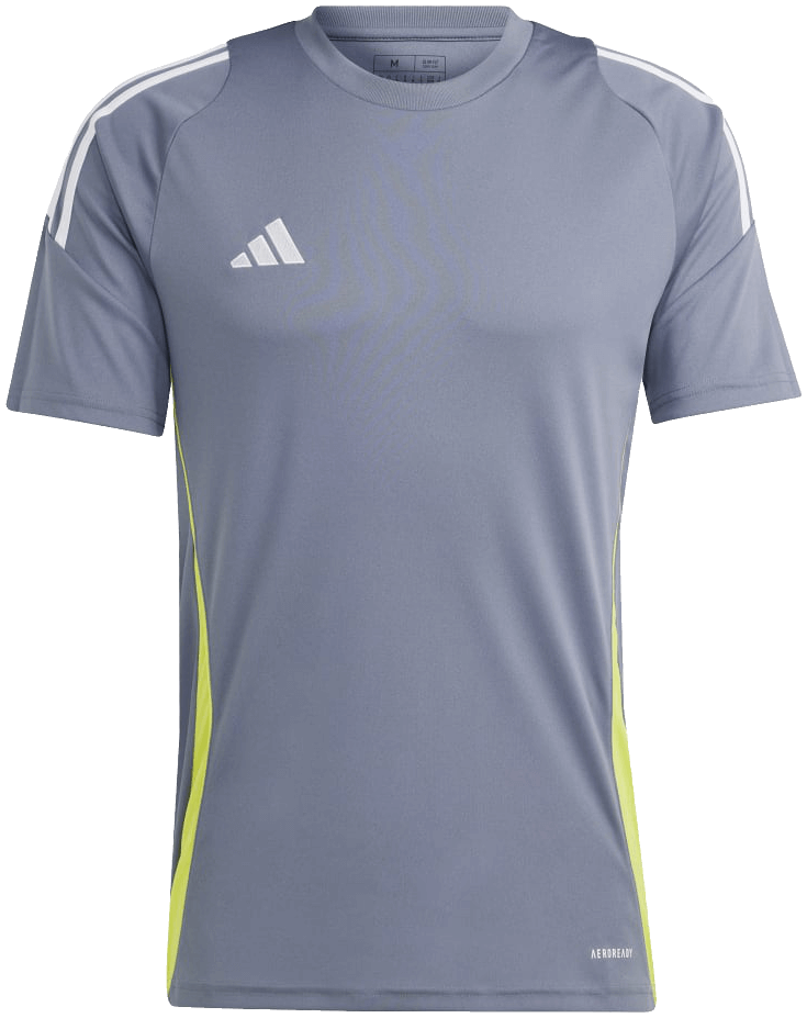 adidas Tiro 24 Fussball Trikot, 2XL, dunkelgrau/weiß