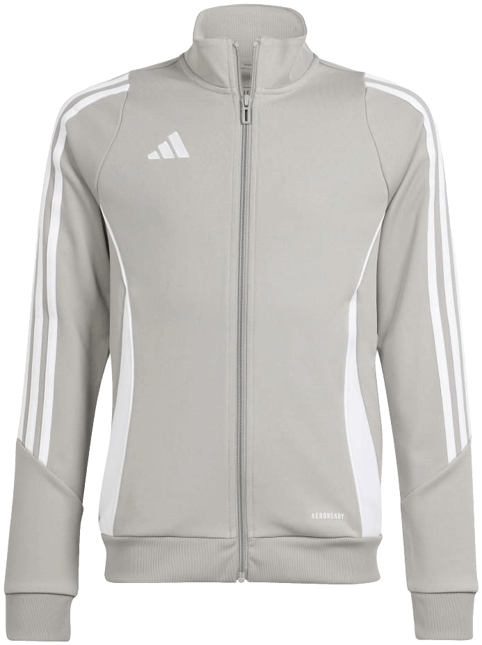 adidas Tiro 24 Trainingsjacke, 176, grau/weiß