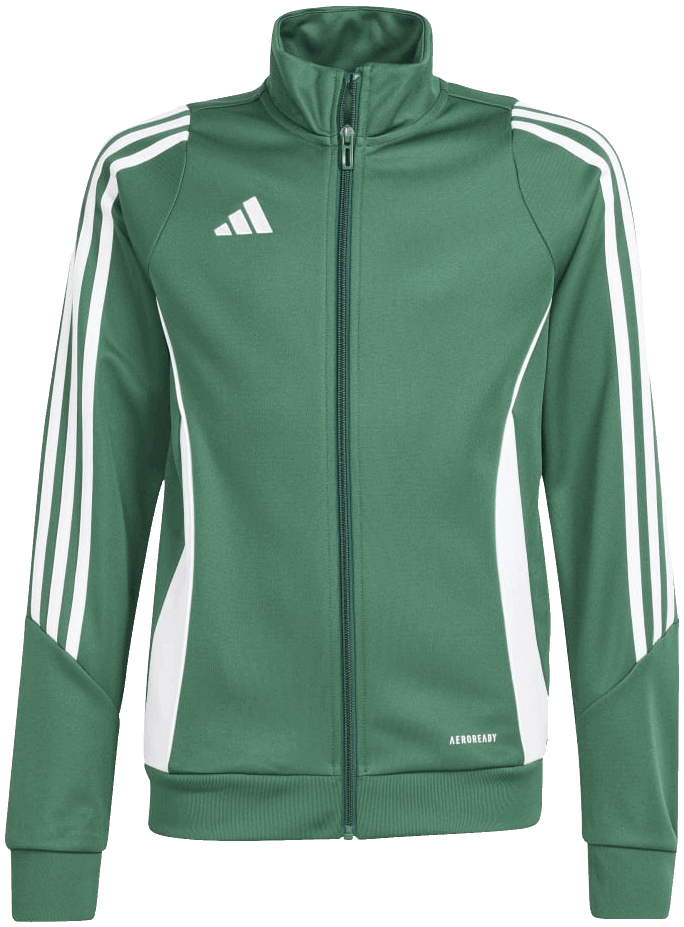 adidas Tiro 24 Trainingsjacke, 176, dunkelgrün/weiß