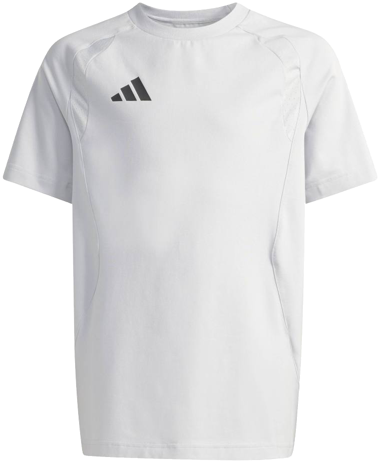 adidas Tiro Travel T-Shirt, 176, grau/schwarz