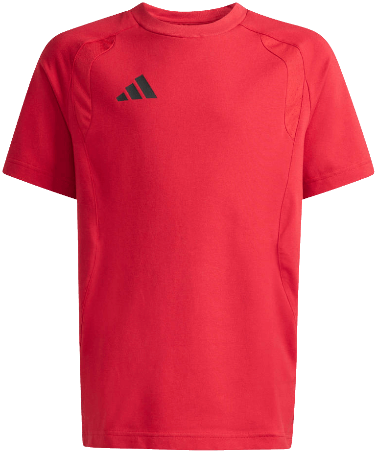 adidas Tiro Travel T-Shirt, 176, rot/schwarz