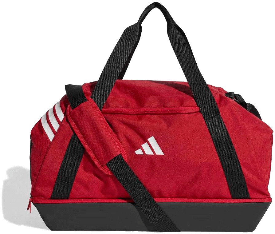 adidas Tiro Sporttasche mit Bodenfach L, L, rot/weiß