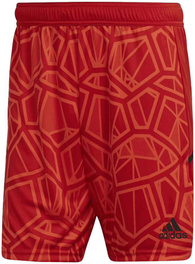 adidas Torwarthose kurz Condivo 22, S, rot/schwarz