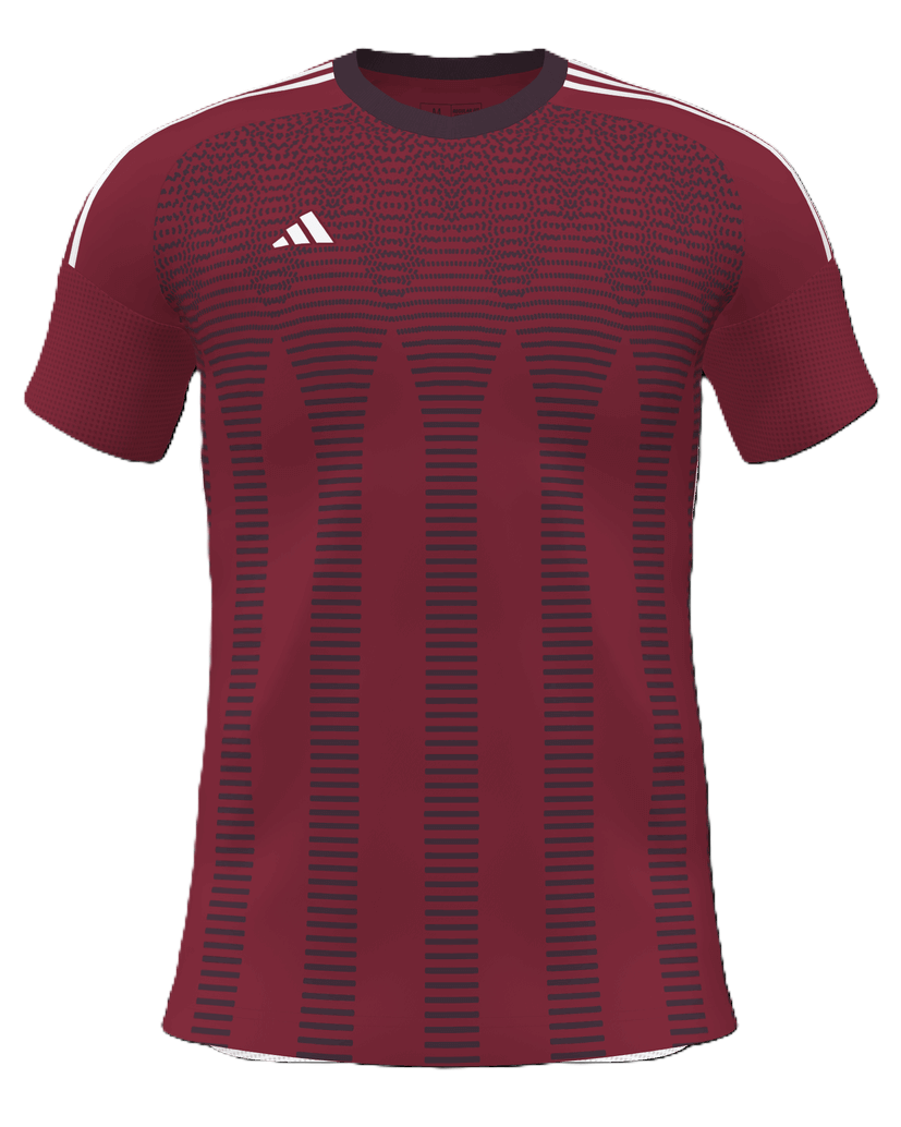 adidas Trikot miTeam Five Goals LR, 3XL, weiß/weinrot/rot