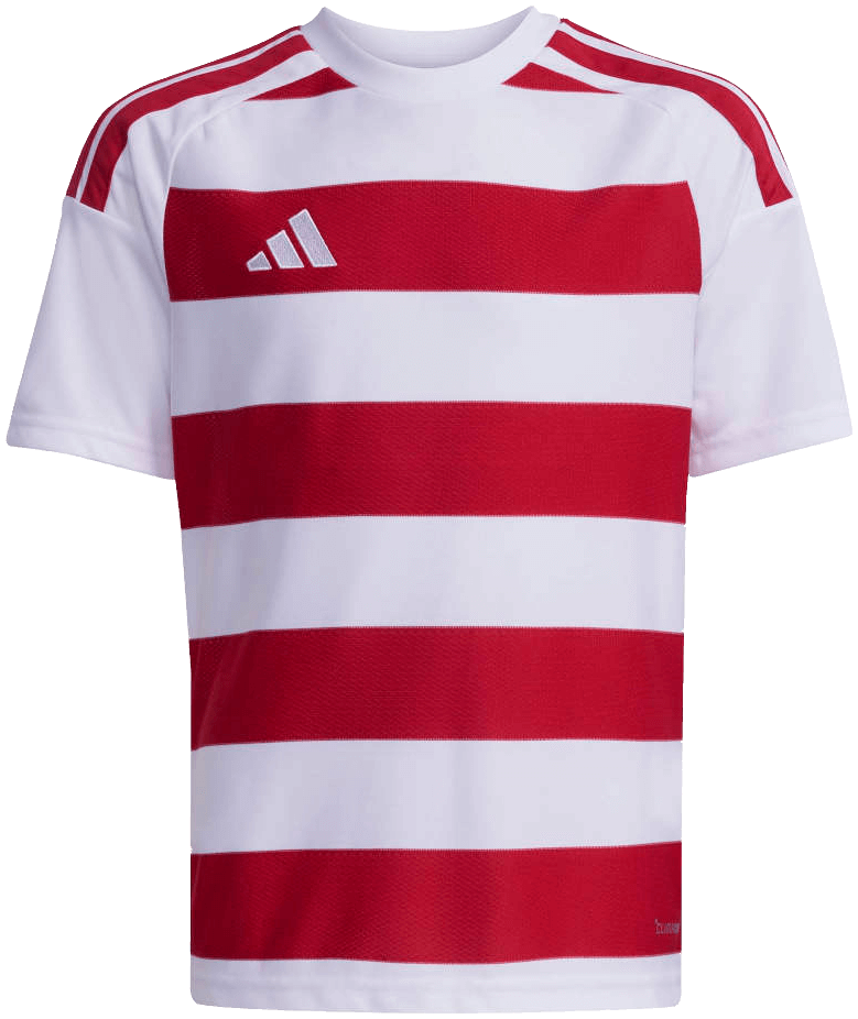 adidas Trikot Hooped 26, 176, weiß/rot