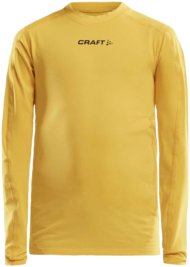 Craft Ability Compression Unterziehshirt, 164, gelb/schwarz