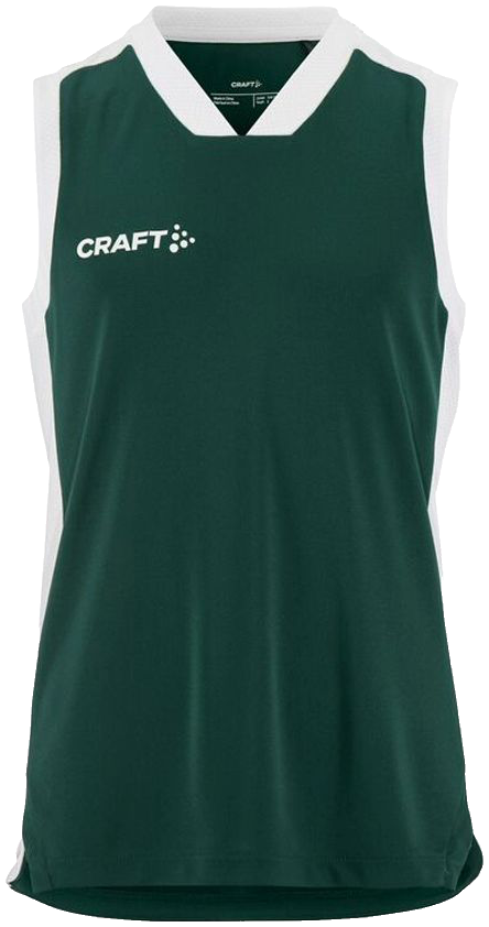 Craft Basket 2.0 Tanktop Contrast, 164, dunkelgrün/weiß