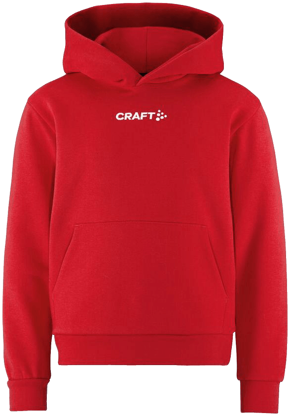 Craft Community 2.0 Hoodie Logo, 164, rot/weiß